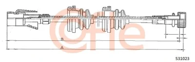S31023 COFLE Тросик спидометра