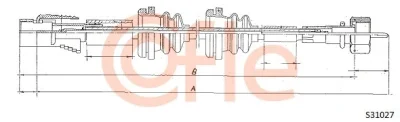 S31027 COFLE Тросик спидометра