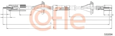 S31034 COFLE Тросик спидометра