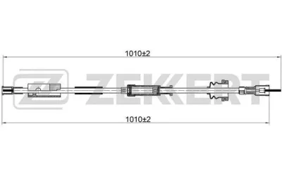 BZ-1027 ZEKKERT Тросик спидометра