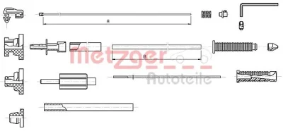 10.1179 METZGER Тросик газа