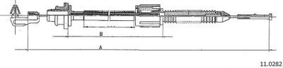 11028.2 CABOR Тросик газа