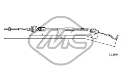 80687 METALCAUCHO Тросик газа