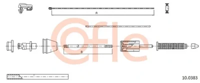 10.0383 COFLE Тросик газа