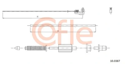 10.0387 COFLE Тросик газа