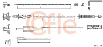 Тросик газа COFLE 10.1179