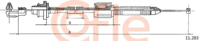 11.0283 COFLE Тросик газа