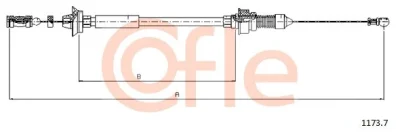 Тросик газа COFLE 1173.7