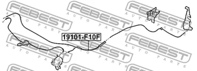 Тросик замка капота FEBEST 19101-F10F