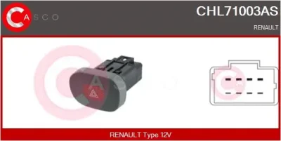 CHL71003AS CASCO Указатель аварийной сигнализации