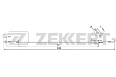 BZ-1047 ZEKKERT Трос, замок двери