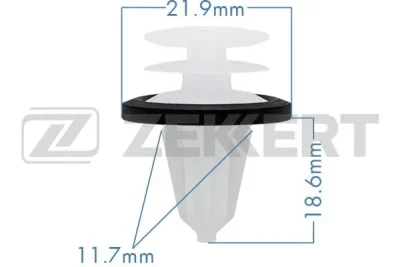 Зажим, молдинг / защитная накладка ZEKKERT BE-1540