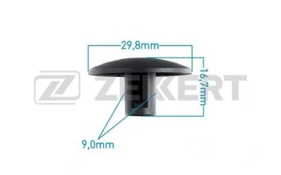 Зажим, молдинг / защитная накладка ZEKKERT BE-2091