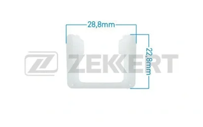 BE-2140 ZEKKERT Зажим, молдинг / защитная накладка