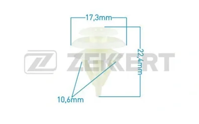 Зажим, молдинг / защитная накладка ZEKKERT BE-2508