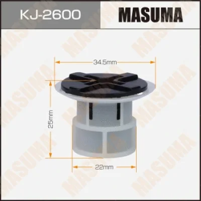 Зажим, молдинг / защитная накладка MASUMA KJ-2600