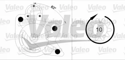 455978 VALEO Стартер