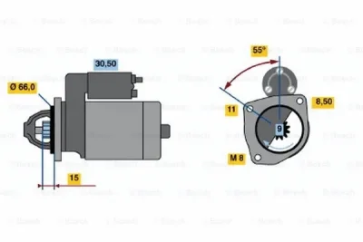 0 001 107 097 BOSCH Стартер