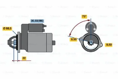 0 001 107 401 BOSCH Стартер