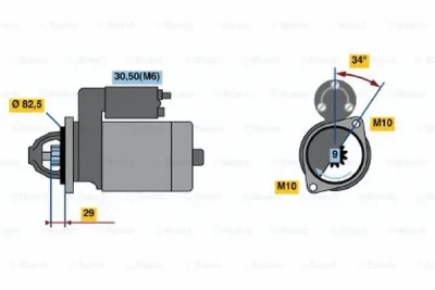 0 001 107 403 BOSCH Стартер