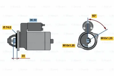 0 001 108 118 BOSCH Стартер