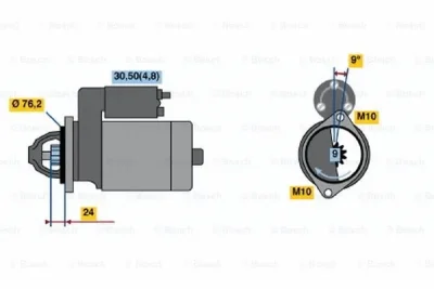 0 001 108 208 BOSCH Стартер