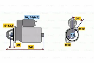 0 001 109 036 BOSCH Стартер