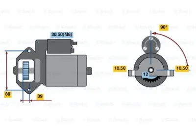 0 001 109 205 BOSCH Стартер