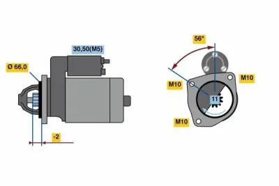 0 001 109 364 BOSCH Стартер