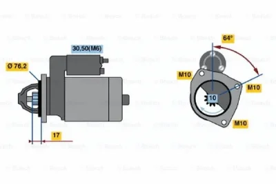 0 001 110 065 BOSCH Стартер