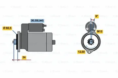 0 001 125 517 BOSCH Стартер