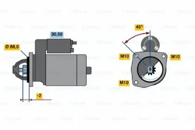 0 001 208 516 BOSCH Стартер