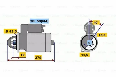 0 001 218 122 BOSCH Стартер