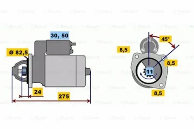 0 001 218 125 BOSCH Стартер