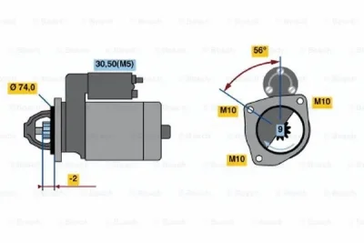 0 001 223 001 BOSCH Стартер