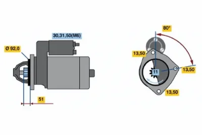 0 001 371 019 BOSCH Стартер