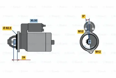 0 986 015 540 BOSCH Стартер