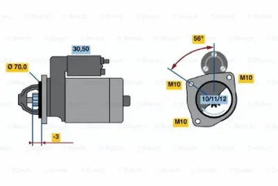 0 986 016 141 BOSCH Стартер