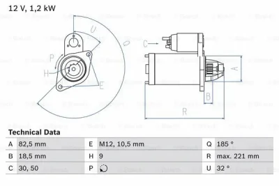 0 986 017 920 BOSCH Стартер