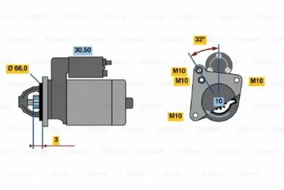 0 986 018 591 BOSCH Стартер