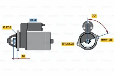 0 986 020 381 BOSCH Стартер