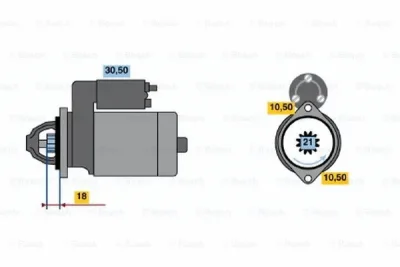 0 986 020 741 BOSCH Стартер