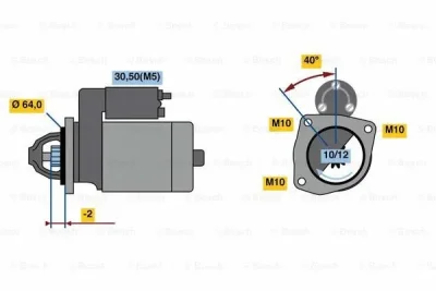 0 986 023 500 BOSCH Стартер