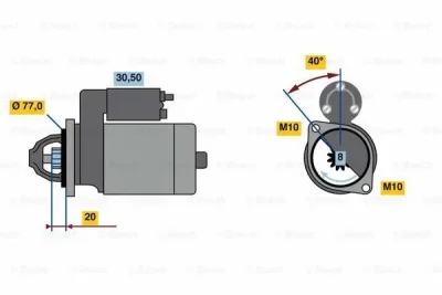 0 986 023 750 BOSCH Стартер