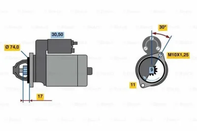 0 986 023 910 BOSCH Стартер