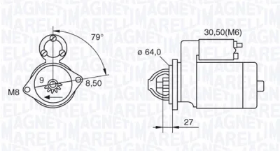 063280045010 MAGNETI MARELLI Стартер