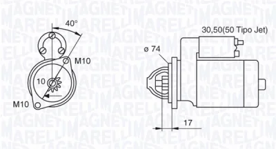 063280057010 MAGNETI MARELLI Стартер