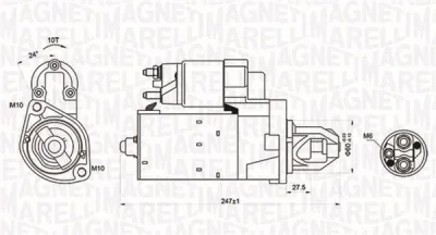 063721249010 MAGNETI MARELLI Стартер