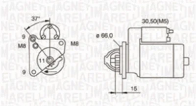 063721260010 MAGNETI MARELLI Стартер