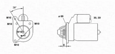 943251489010 MAGNETI MARELLI Стартер